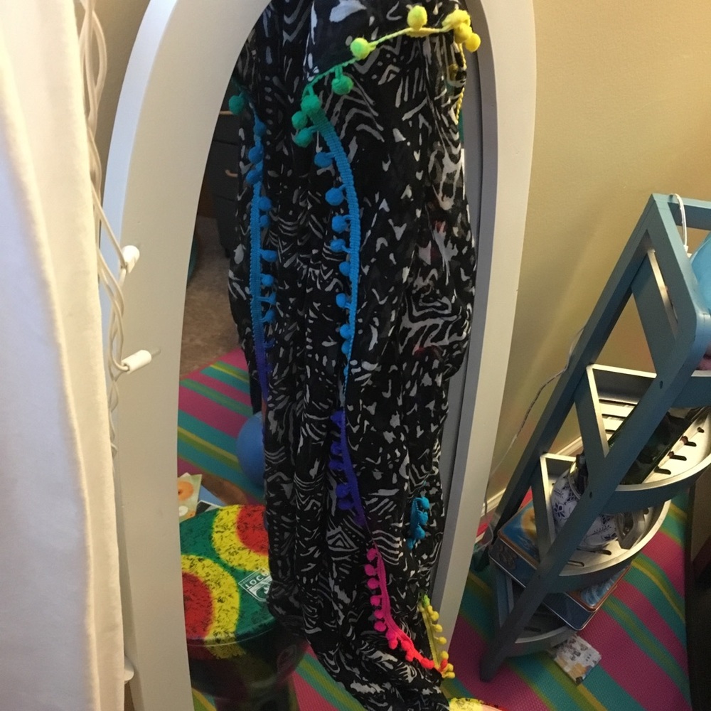 Colorful infinity scarf